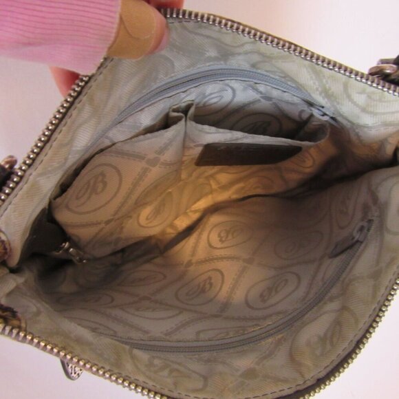 Brighton Zoe Python Patent Leather Snakeskin Crossbody Purse Pockets Card Holder - Picture 5 of 6